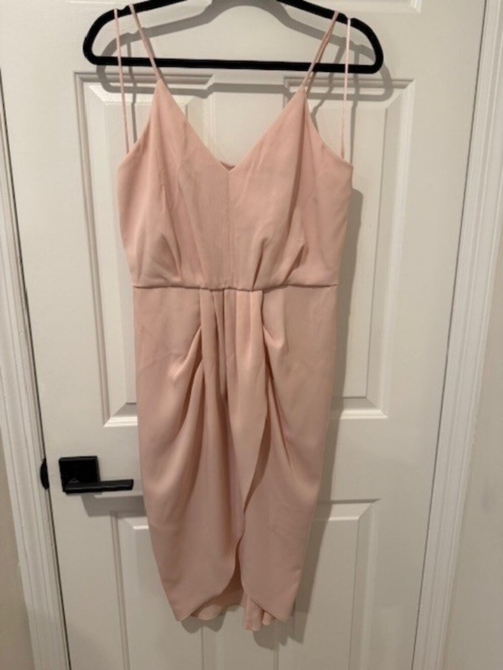 Like new Size 6 pink spaghetti strap midi dress